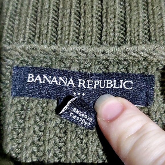 Banana Republic Green Cotton Blend Knit Sleeveless Adjustable Sweater Dress- Med - Picture 11 of 13